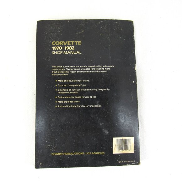 Clymer Corvette 1970-1982 Shop Manual Full Color Troubleshooting Section A146 - Picture 9 of 9